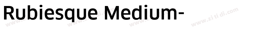Rubiesque Medium字体转换